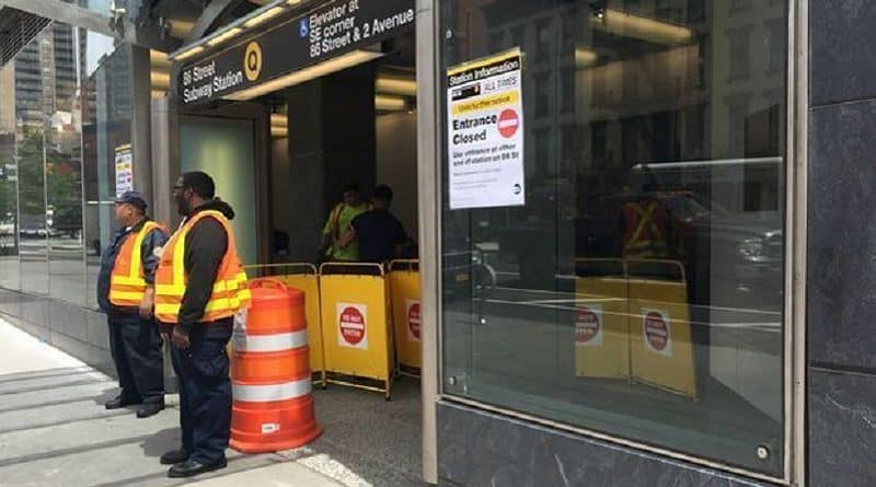 MTA hopes to fix the broken escalators on the Second Avenue Subway by Monday