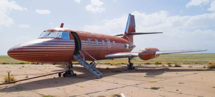 At the auction in California sold a plane to Elvis Presley