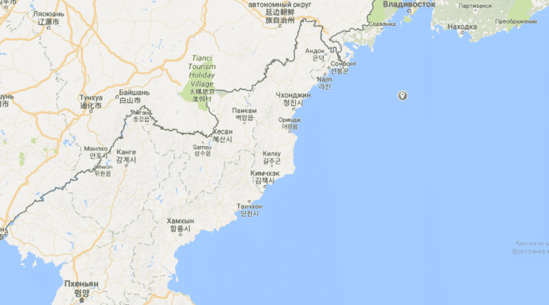 North Korea launched a rocket landed near the Russian border