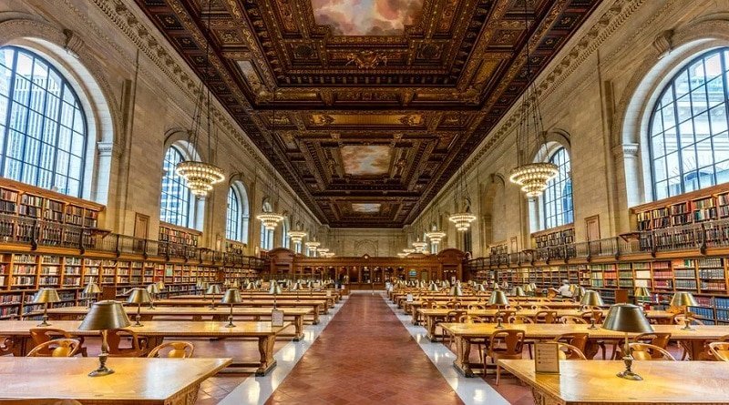 The electrician damaged the ceiling for $12 million in the new York public library