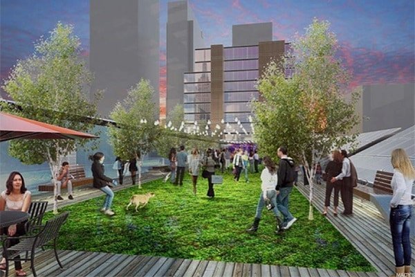 On the roof of Macy’s may receive a community garden