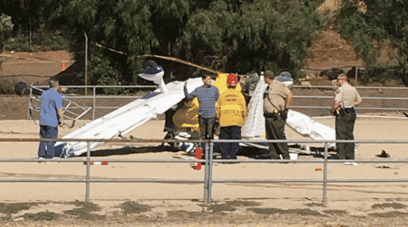 A teenager was killed in the crash of a private plane in California