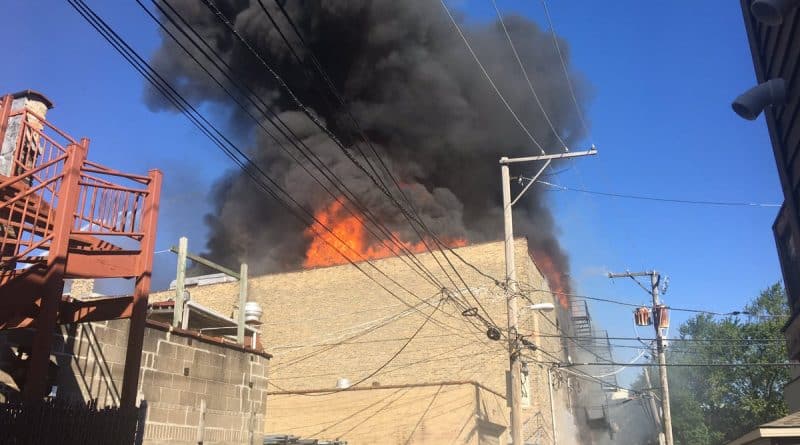Chicago — a major fire, the building began to crumble