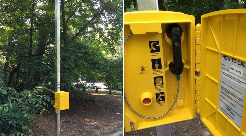 The police found telephones for emergencies in Forest Park