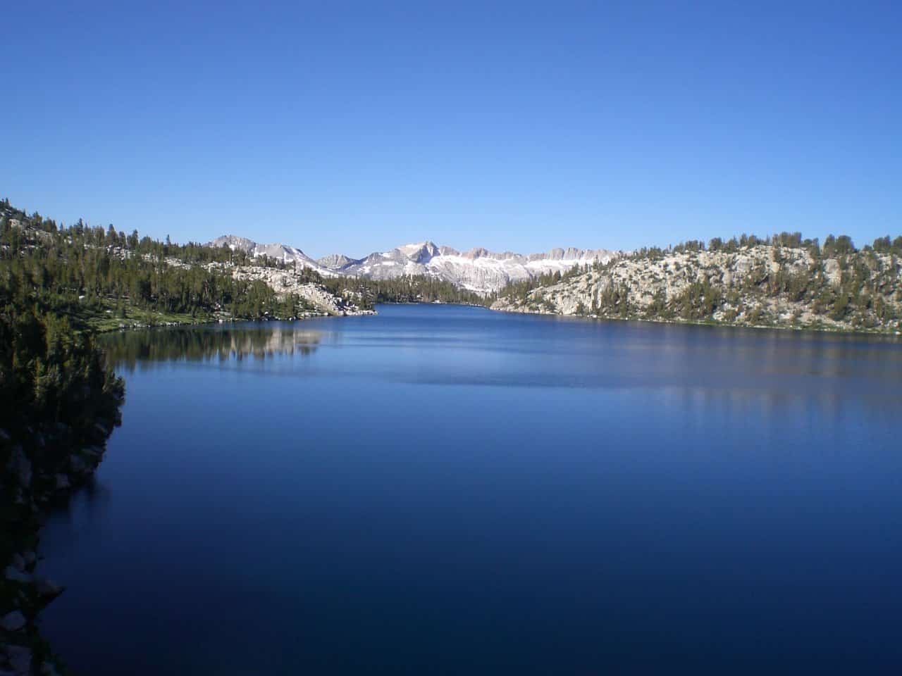 Traveling in USA: lake in the Sierra Nevada
