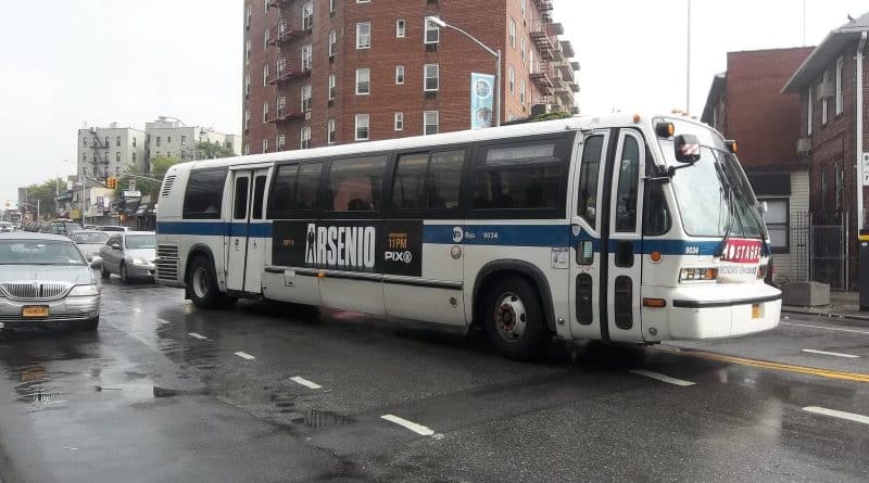 In Queens the bus knocked down a pedestrian