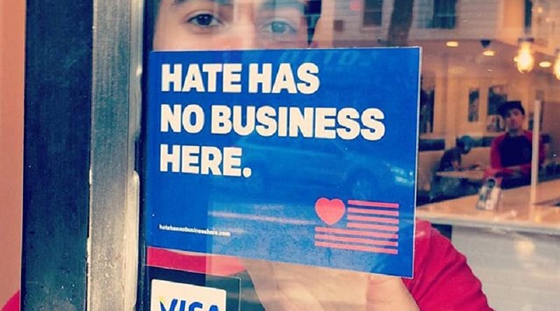 Small business in new York city opposes discrimination