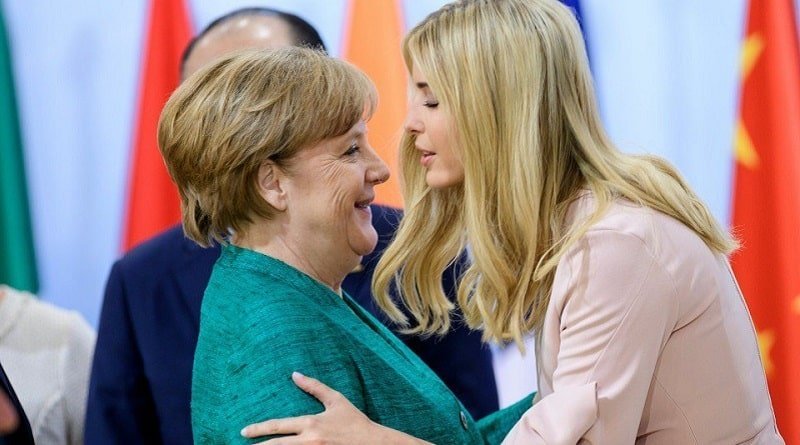 Angela Merkel supported Ivanka trump