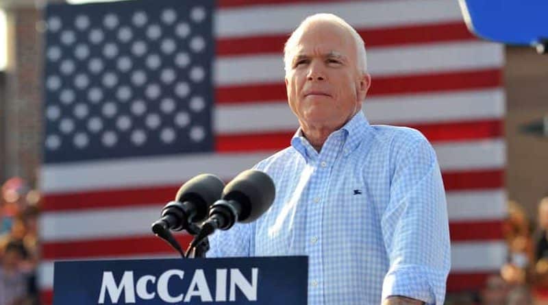 Senator John McCain was diagnosed with cancer of the brain