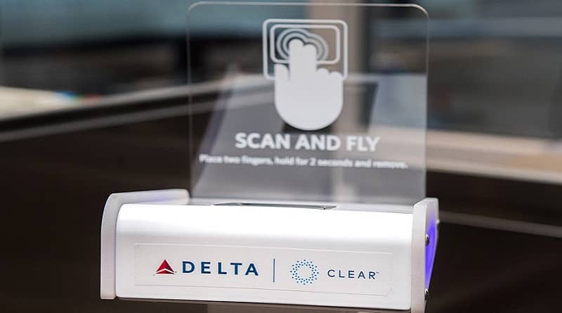 Delta airline tickets instead uses fingerprints