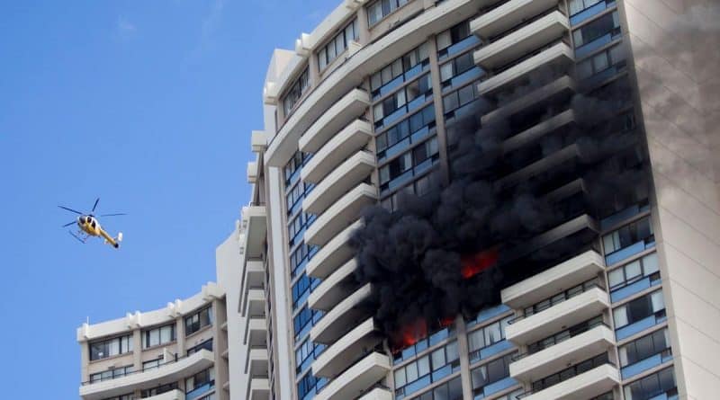 Fire in high-rise building in Honolulu has claimed the lives of three people