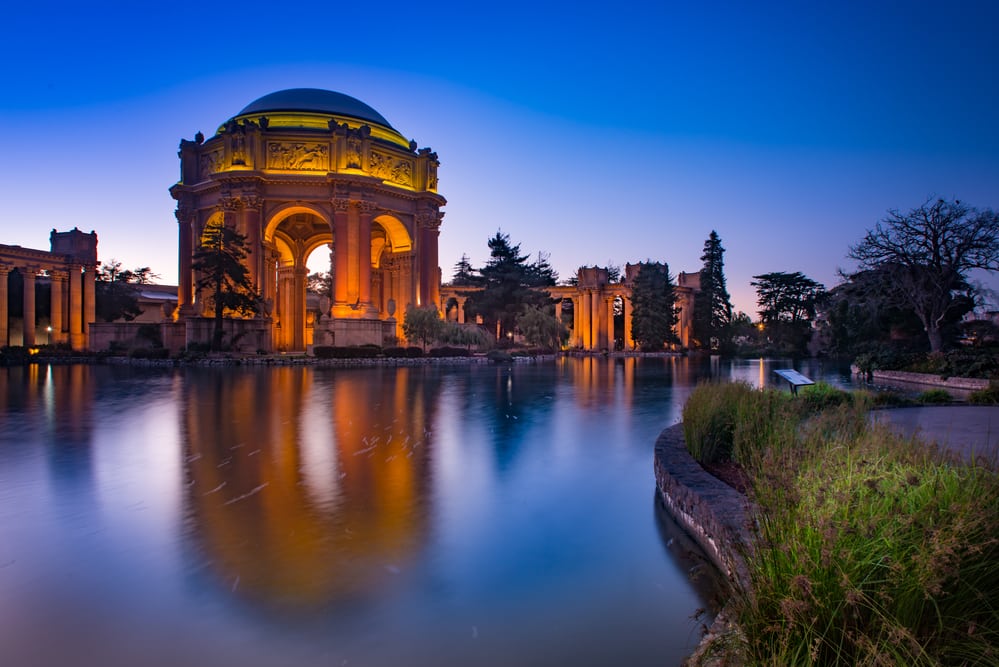 Traveling in USA: the Palace of fine arts, San Francisco, CA