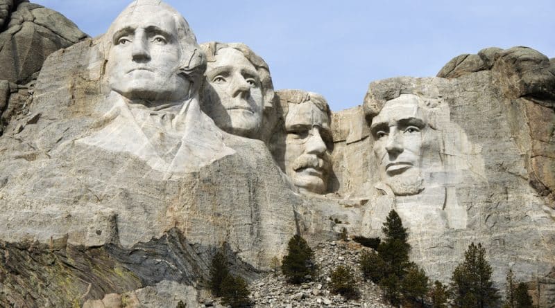 Trump joked about his place on mount Rushmore