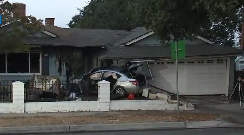 Los Angeles drunk driver drove into the house