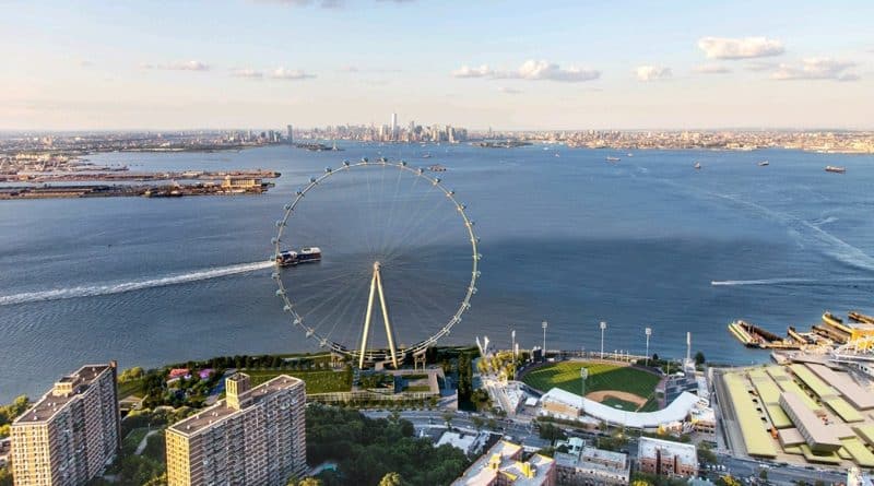 The construction of a Ferris wheel in Staten Island postponed
