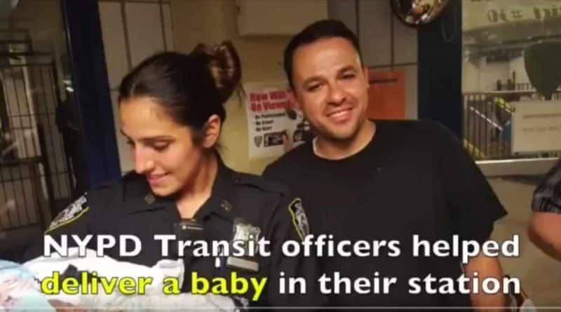 Police took birth from women in the subway