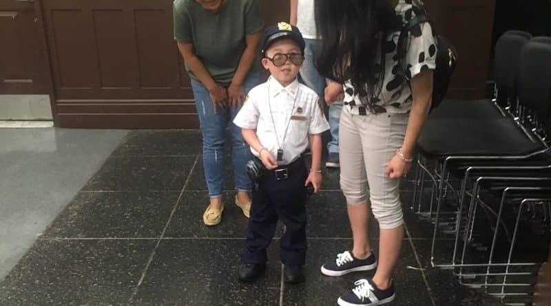 Seriously ill boy’s day became a COP in new York