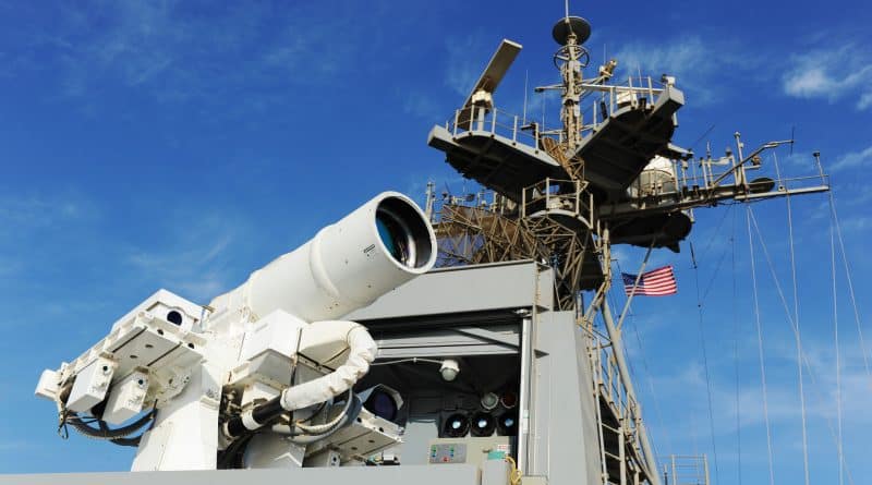 Navy for the first time in the history of experienced laser weapons