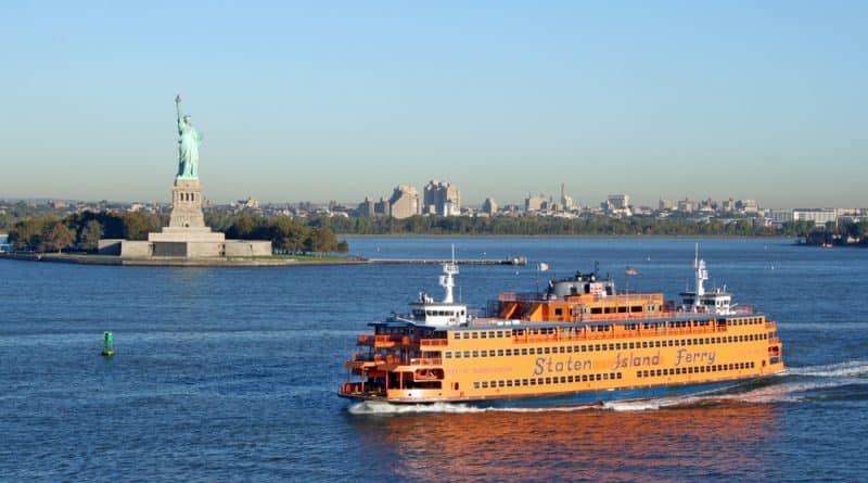 A trip on the Staten Island Ferry for tourists can be paid