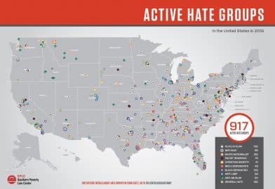 Group hatred occupied California and new York
