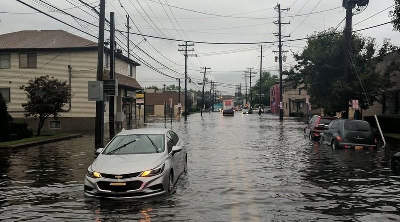 The streets of new Jersey turned into rivers: new York next?