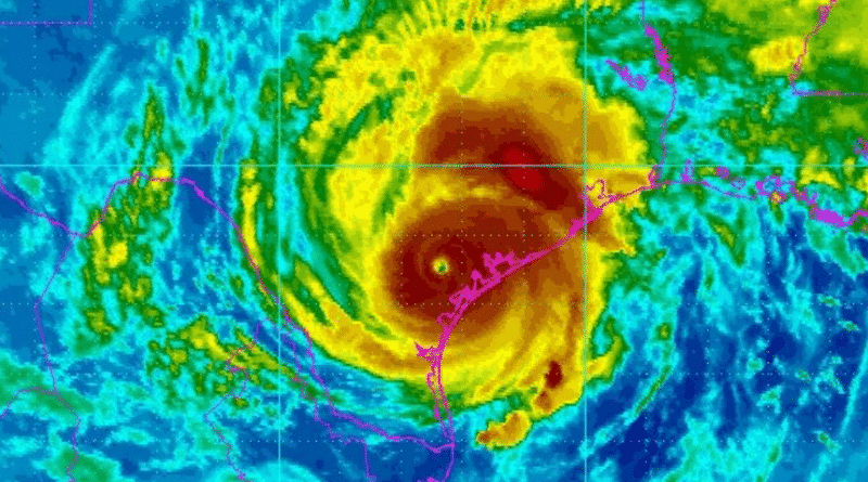 Tropical storm Harvey covers Louisiana