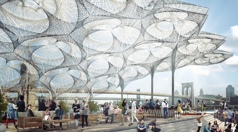 In the South Street Seaport will be a magical canopy