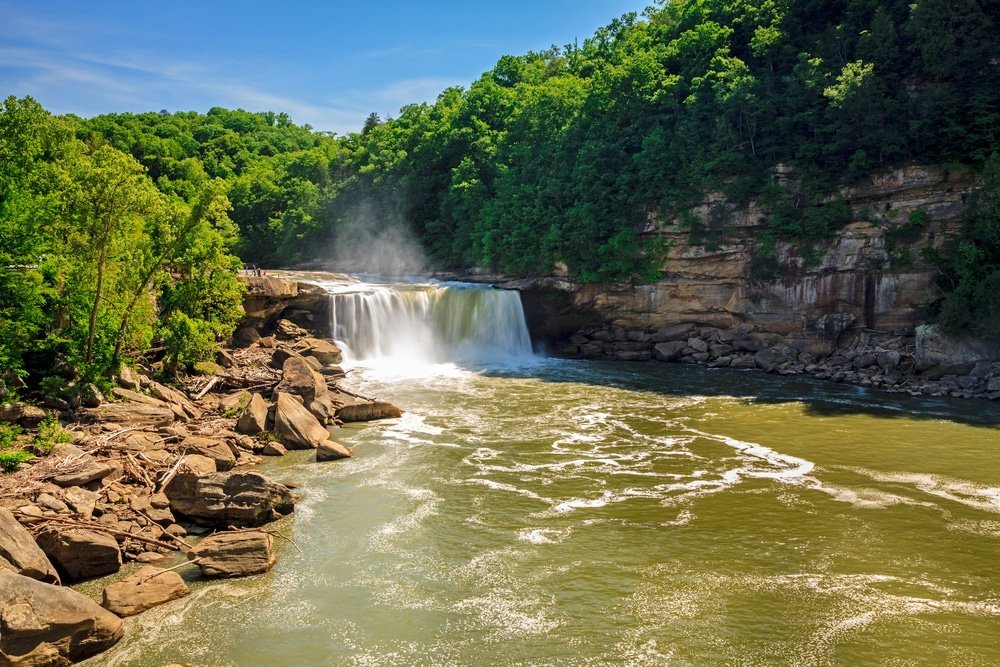 Traveling in USA: the Cumberland falls, Williamsburg, Kentucky