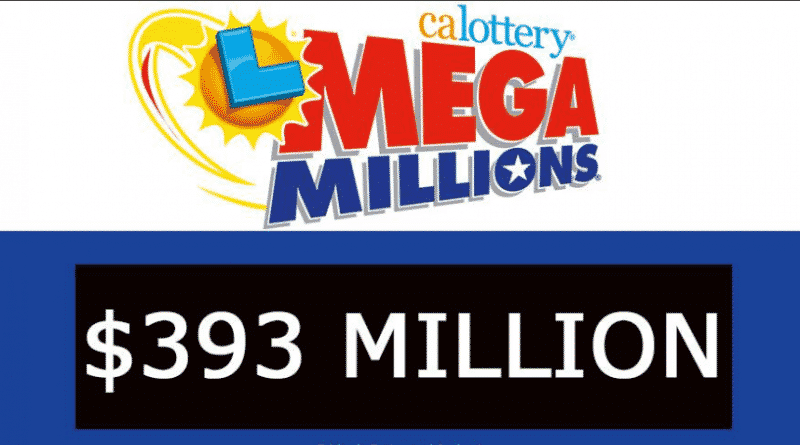 The Mega Millions jackpot of $393 million went to player from Illinois