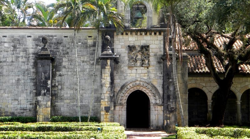 Traveling in USA: the ancient Spanish monastery, Miami beach, FL