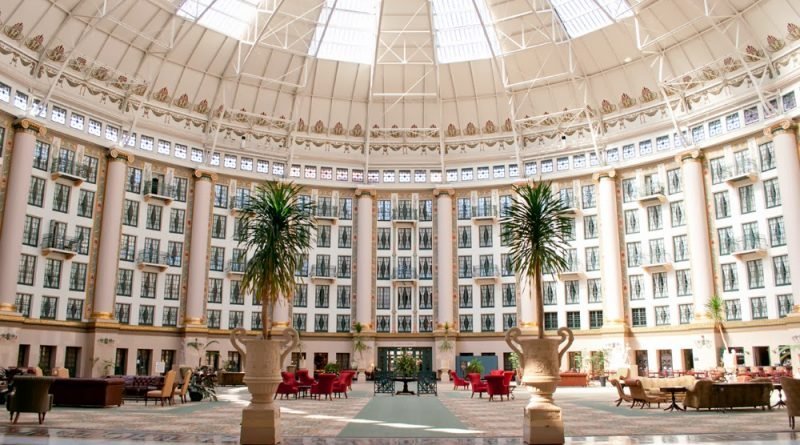 Traveling in USA: a historic hotel in West Baden Springs, Indiana