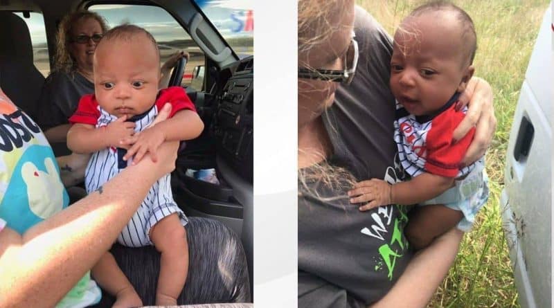 Baby found in car seat with cash and birth certificate