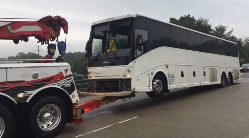 The crash of the bus in new Jersey (photos)