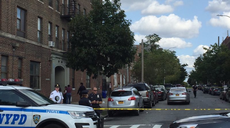 In Brooklyn in broad daylight shot the pregnant girl