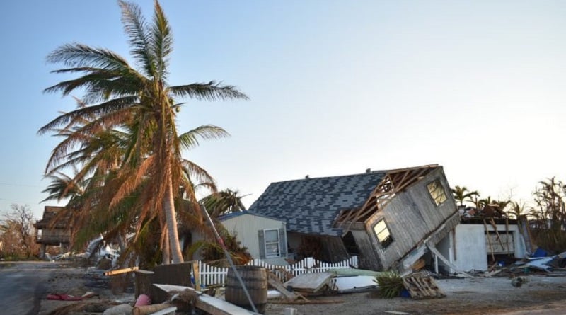 10 000 inhabitants of the Florida Keys were left homeless due to hurricane Irma