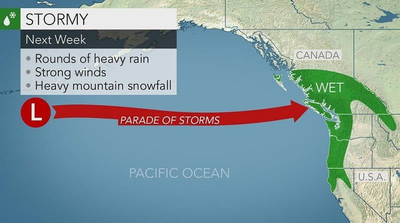 Next week’s powerful Pacific storms can reach USA