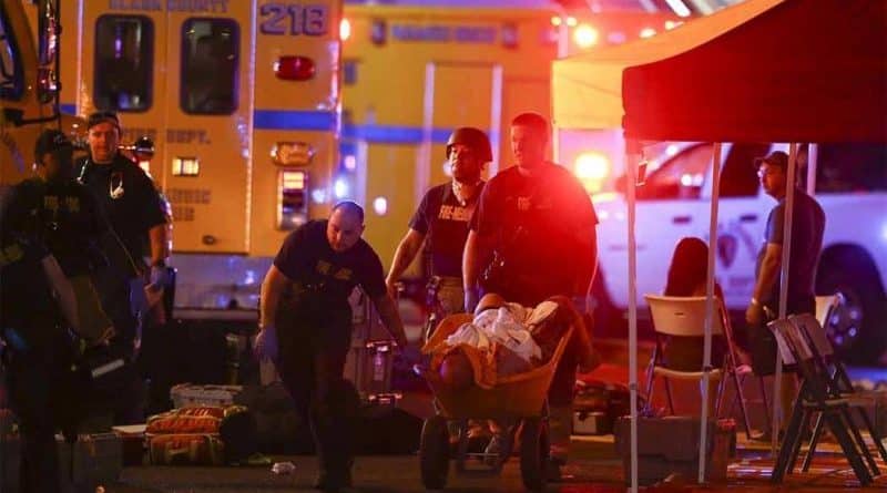 Trump called the mass shooting in Las Vegas «an act of pure evil»