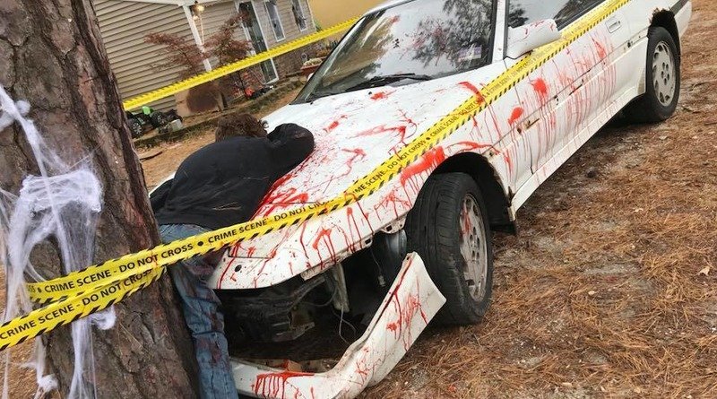 Because ill-installation for Halloween in new Jersey called the cops (photos)