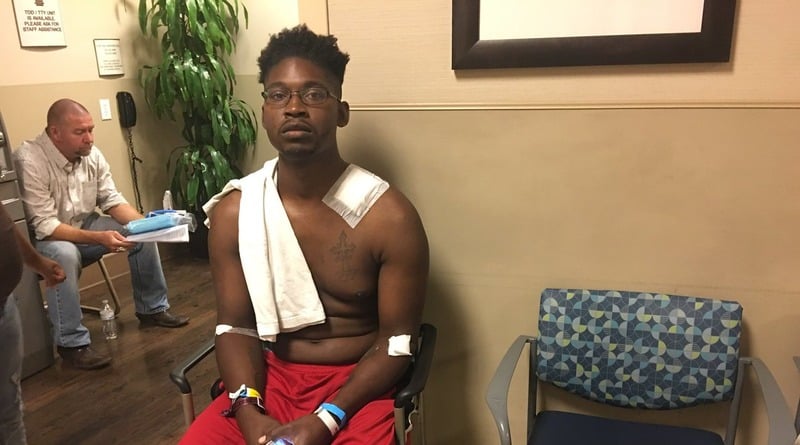 Hero from California saved people during the shooting and received a bullet in the neck