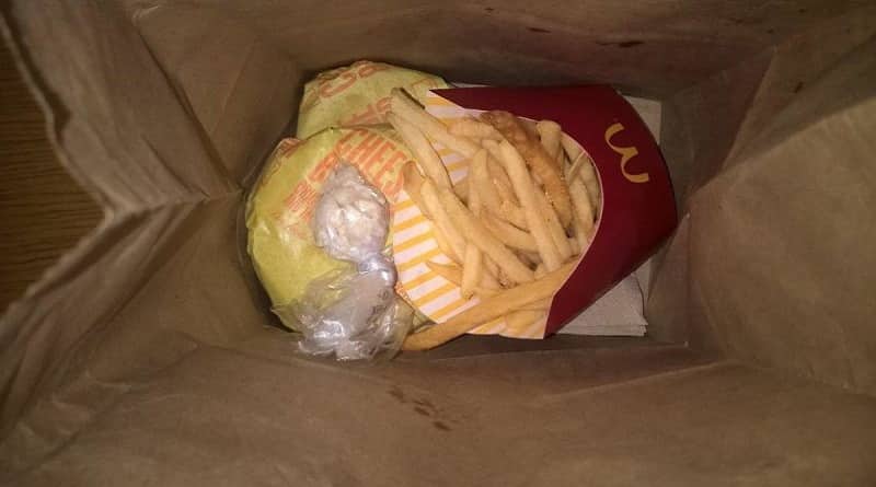 In one of the McDonald’s in the Bronx was selling cocaine … takeaway