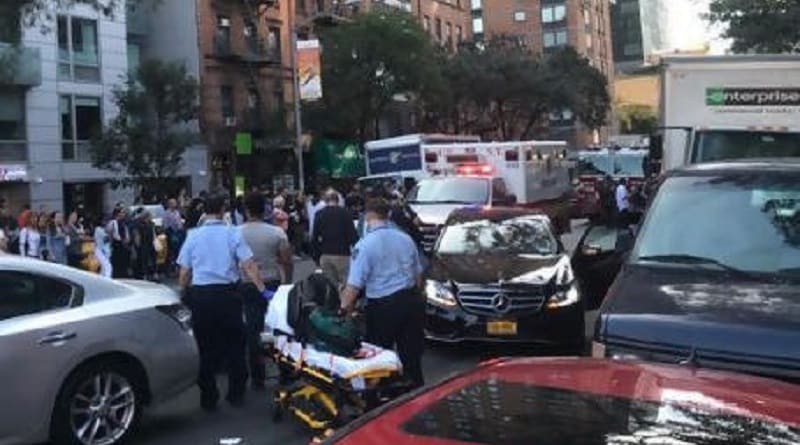 The driver of the truck rammed 7 cars in Hell’s Kitchen, tried to escape by stealing a fire truck