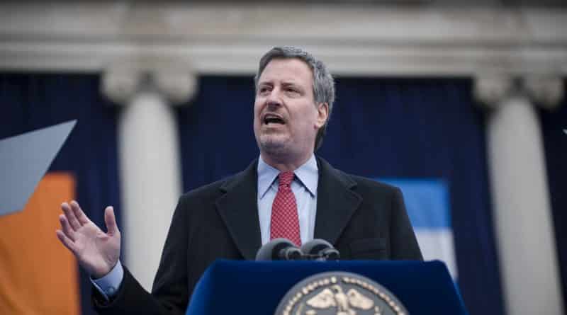 De Blasio was not invited to the parade on Columbus Day