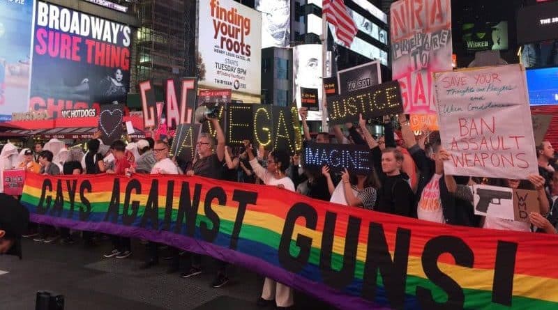 Residents of new York staged a demonstration, demanding to tighten the law on gun control