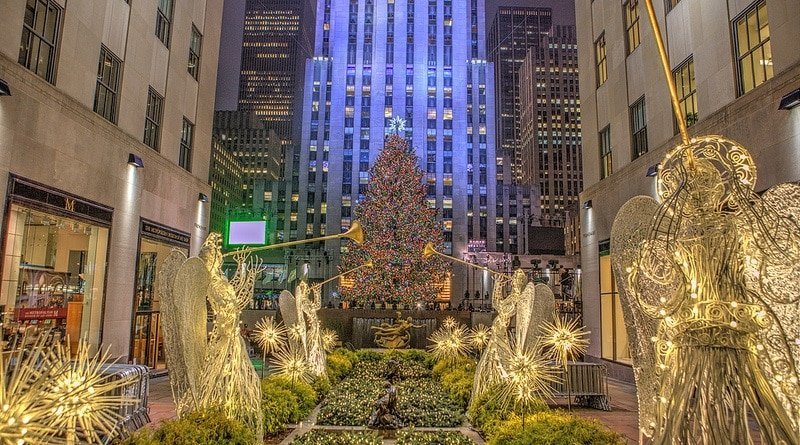 The holiday is coming | When the lights on the Christmas tree at Rockefeller center?