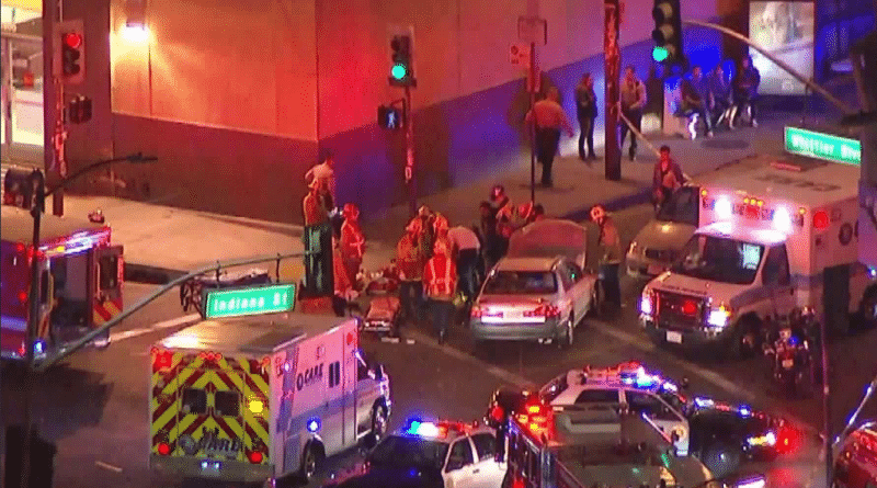In Los Angeles police SUV crashed into pedestrians: two children were killed