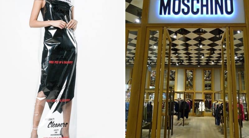 Dress-package from Moschino for $735 and the toilet Louis Vuitton