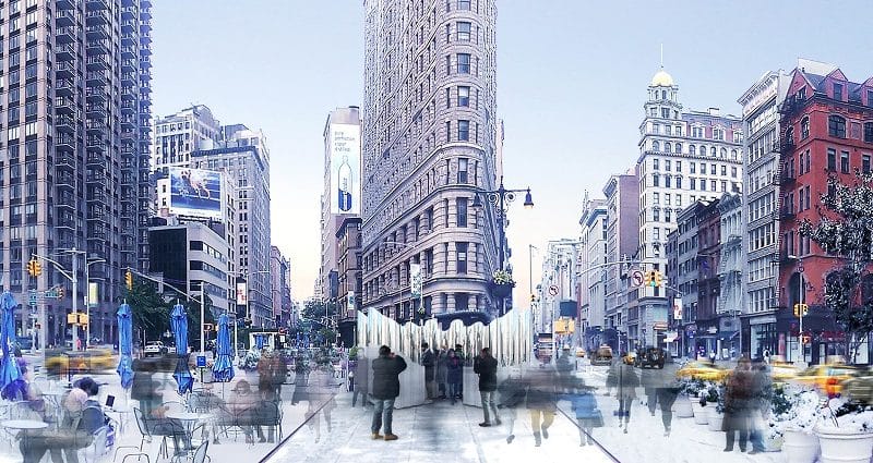 By holidays in Flatiron District will be a new installation