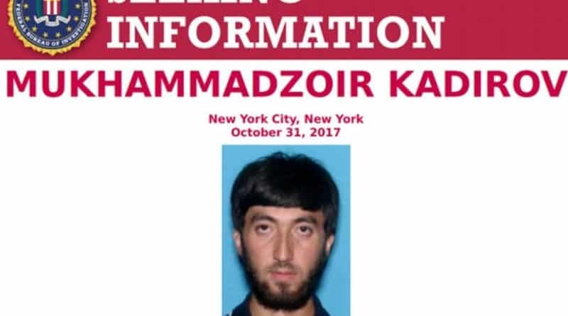The FBI is seeking Kadyrov in connection with the terrorist attack in new York