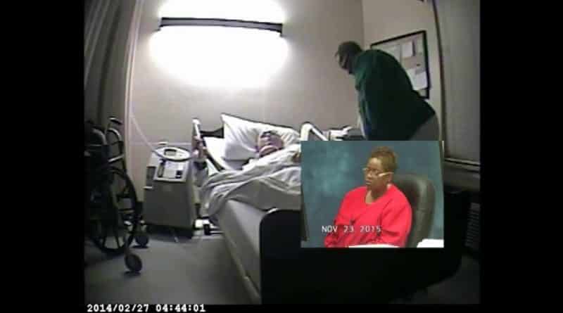 Nurses laughing at a dying veteran of the Second world
