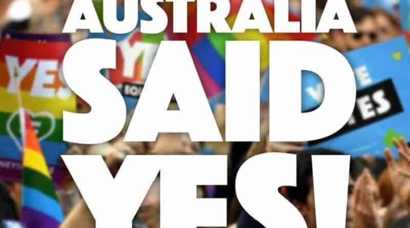Australia voted for gay marriage